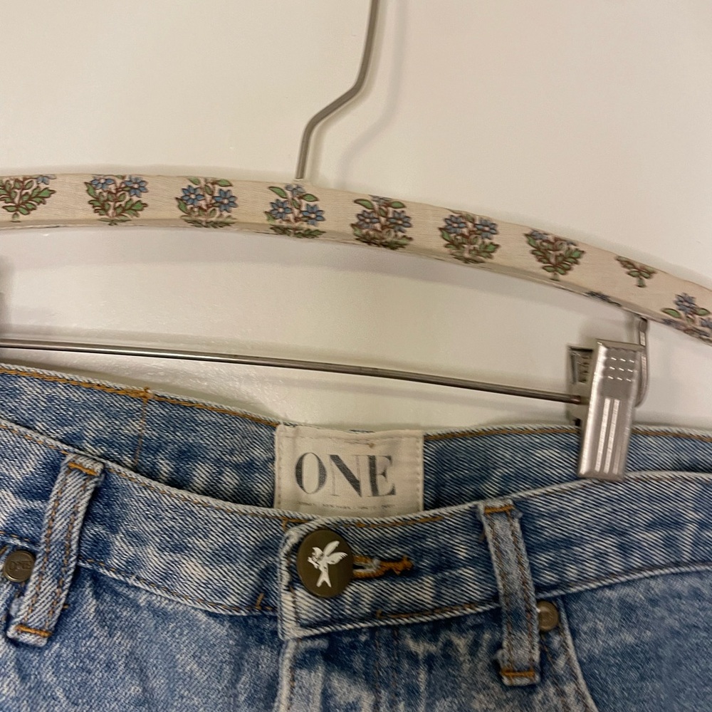 One Teaspoon Bandit Low Waisted Denim Shorts - Picture 3 of 6